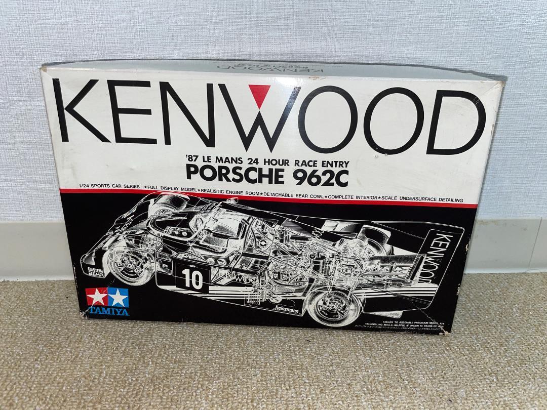 模型製作用品 Kenwood Porsche 962C 1/24 Vintage Tamiya Kenwood Porsche 962C 1/24 Plastic Model 87 Le