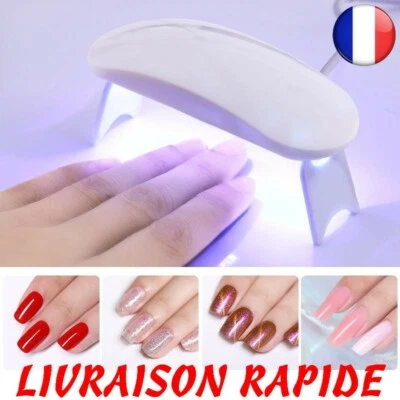 6 w mini LED Lampe UV Vernis À Ongles Sèche Séchage Gel Durcissement Nail Art - Photo 1/4