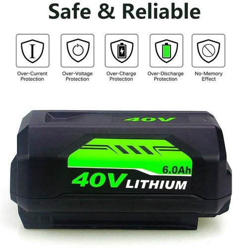 Battery & Charger For Ryobi 7.5Ah With LED Lithium 40-Volt OP406VNM OP40602 - Picture 8 of 16