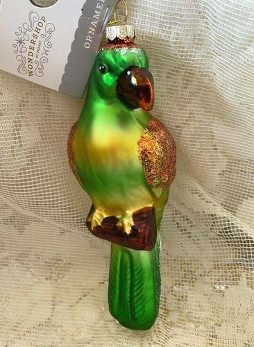 New Parrot Christmas Ornament, Blown Glass NWT - Picture 4 of 5