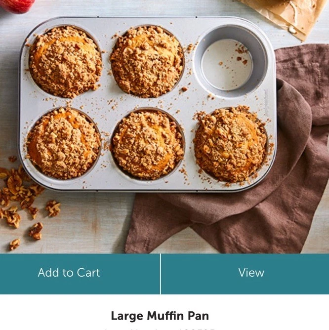 NEW Pampered Chef Large muffin pan - 100595
Opens in a new window or tab