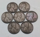 1922 D Lincoln Cent (7 coins) Fine to  Extra Fine Condition F to XF