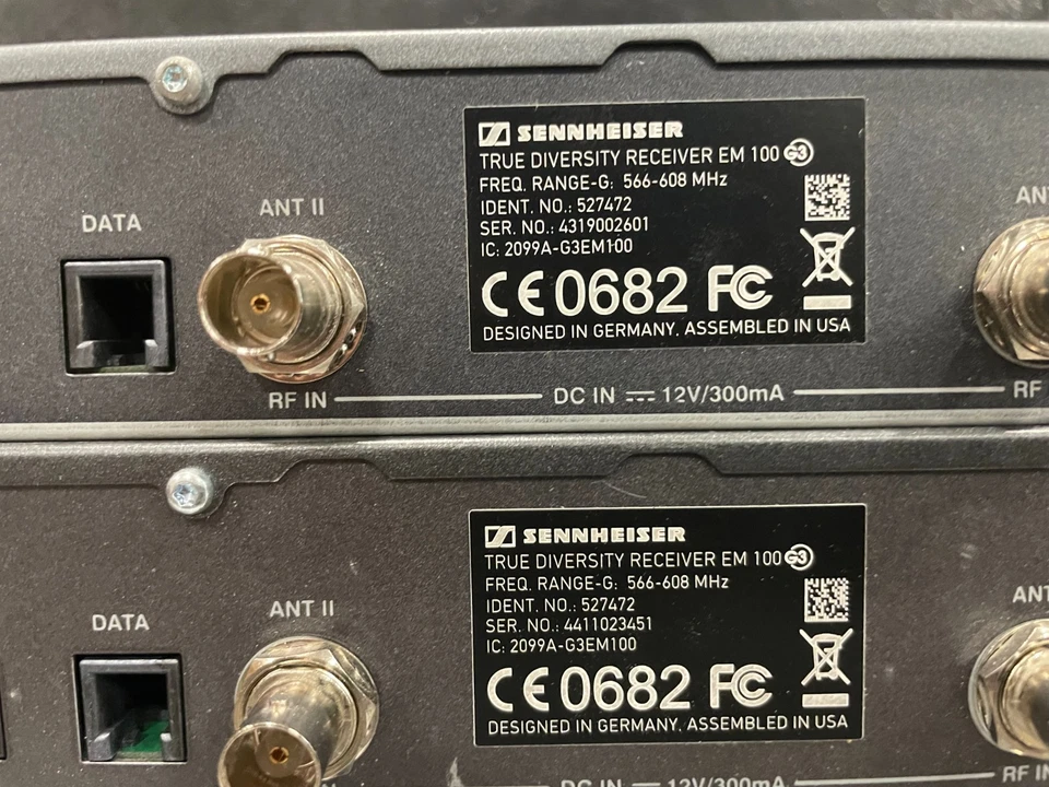 Sennheiser ew100 G3 wireless mic 566-608Mhz (RECEIVER ONLY) - Image 3 of 4