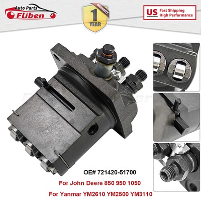 #ad #ad 72142051700 Fuel Injection Pump for John Deere 850 950 1050 Yanmar YM2500 $259.00
