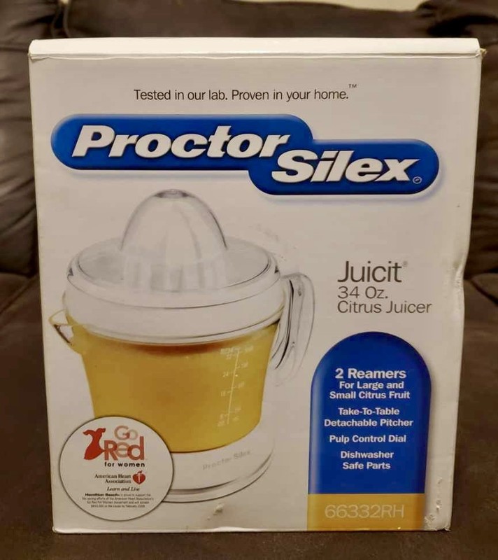 Proctor Silex 66332RH Electric Juicer (new item,  never been used in box)