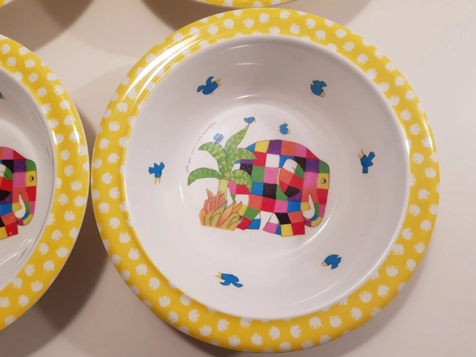 Kinder Geschirr Set – 4 Schüsseln + Besteck (Löffel, Gabel, Messer) – Kunststoff - Bild 2 von 4