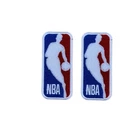 Set of 2 NBA LOGO EMBROIDERED IRON ON PATCH 1 X 2.5"  FREE SHIP