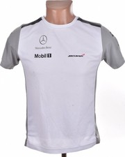 FORMULA 1 MCLAREN MERCEDES 2014 TEAM SHIRT SIZE M BOYS BUTTON MAGNUSSEN ERA