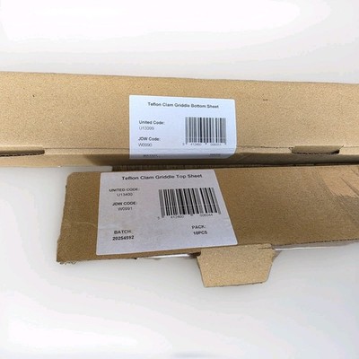 Teflon Muschel Grillplatte oben und unten Trennblätter 2 Packungen à 10