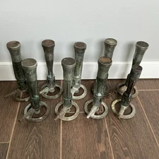 Lot of 9 Scientific Chemistry Fisher Bunsen Burners Lab Vintage Steam Punk Vtg