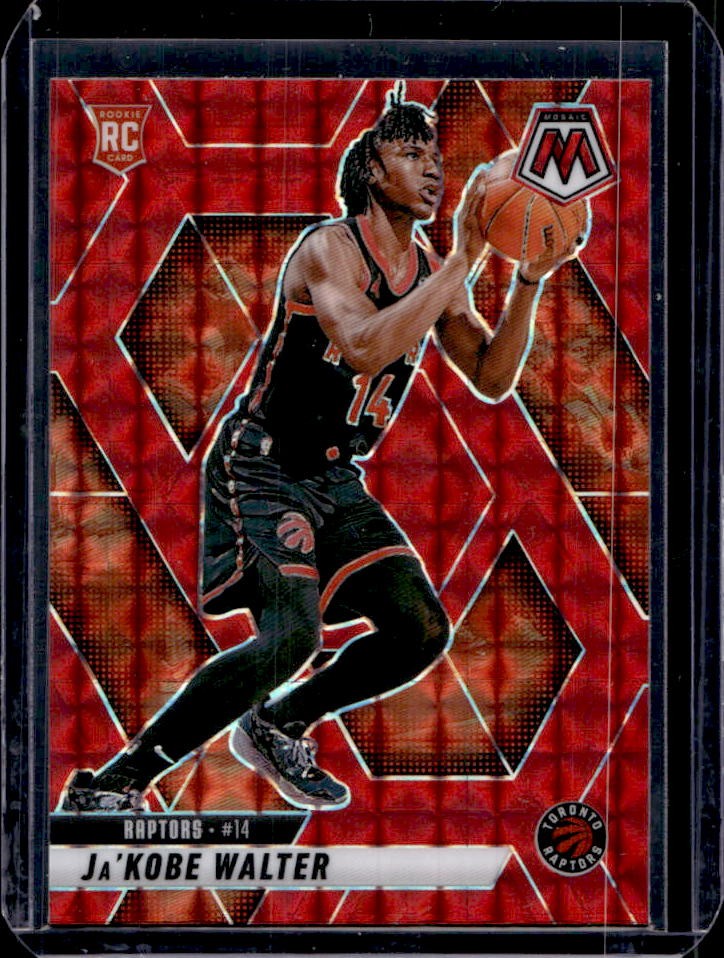 2024-25 Mosaic Ja'Kobe Walter RC Red Rookie #234 Raptors