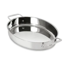 All-Clad 18/10 Stainless Steel 15-Inch Oval Roaster (SCRATCH)