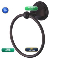 Kingston Brass BA4814ORB Metropolitan Towel Ring Oil Rubbed Bronze 6 Inch