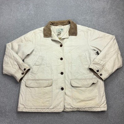 LL Bean Jacke Damen X Large braun Jagd Canvas Barn Chore Cord Lady*