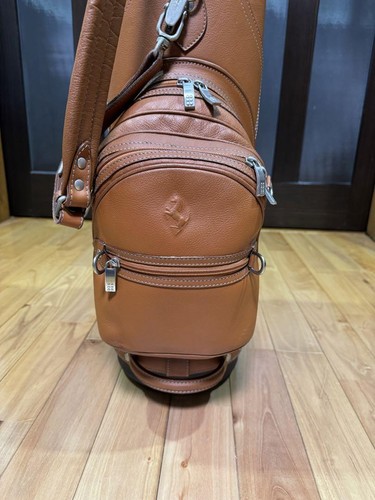 Ferrari FF Golf bag Caddy bag Brown Rare Used - Picture 8 of 12