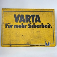 VARTA Oldtimer Pannenhilfe Schild Alt Warndreieck Aufsteller Automobilia Deko