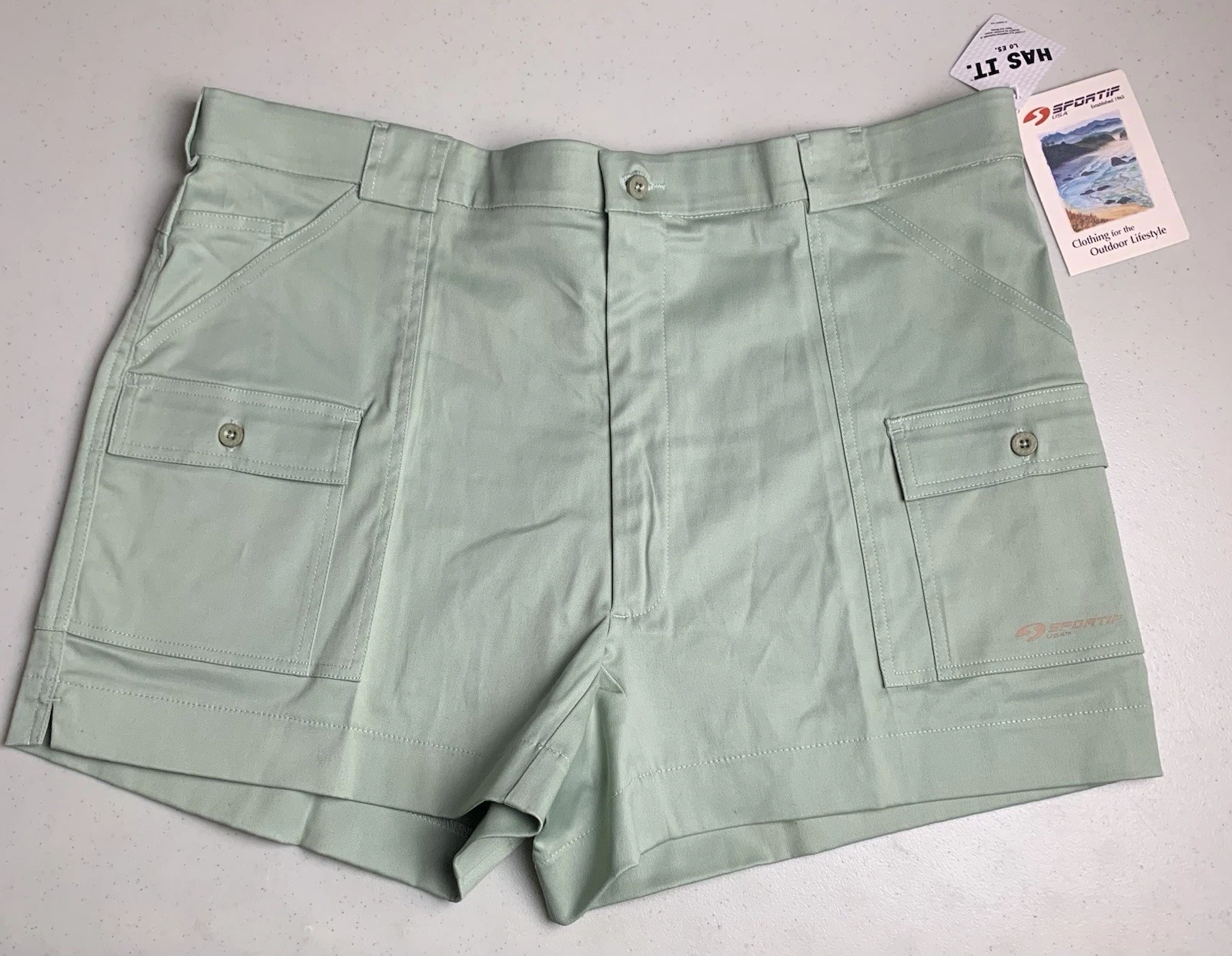 SPORTIF Shorts Mens 42 Original Cargo Yacht Uniform Boating Fishing Vintage New