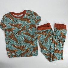 PatPat Kids Leopard Print Pajamas Set 9 Viscose Bamboo Spandex Snug Fit