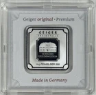 Geiger Edelmetalle 10 Gram .999 Silver Square Bar SEALED in Hard Assay