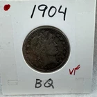 1904-P Barber Quarter, VF + See images