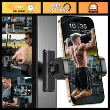 Strong Magnetic Phone Holder for Gym - 360  Adjustable Mount for All Phones