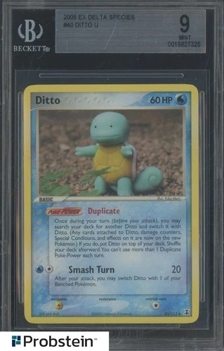 2005 Pokemon EX Delta Species #40 Ditto U BGS 9 MINT