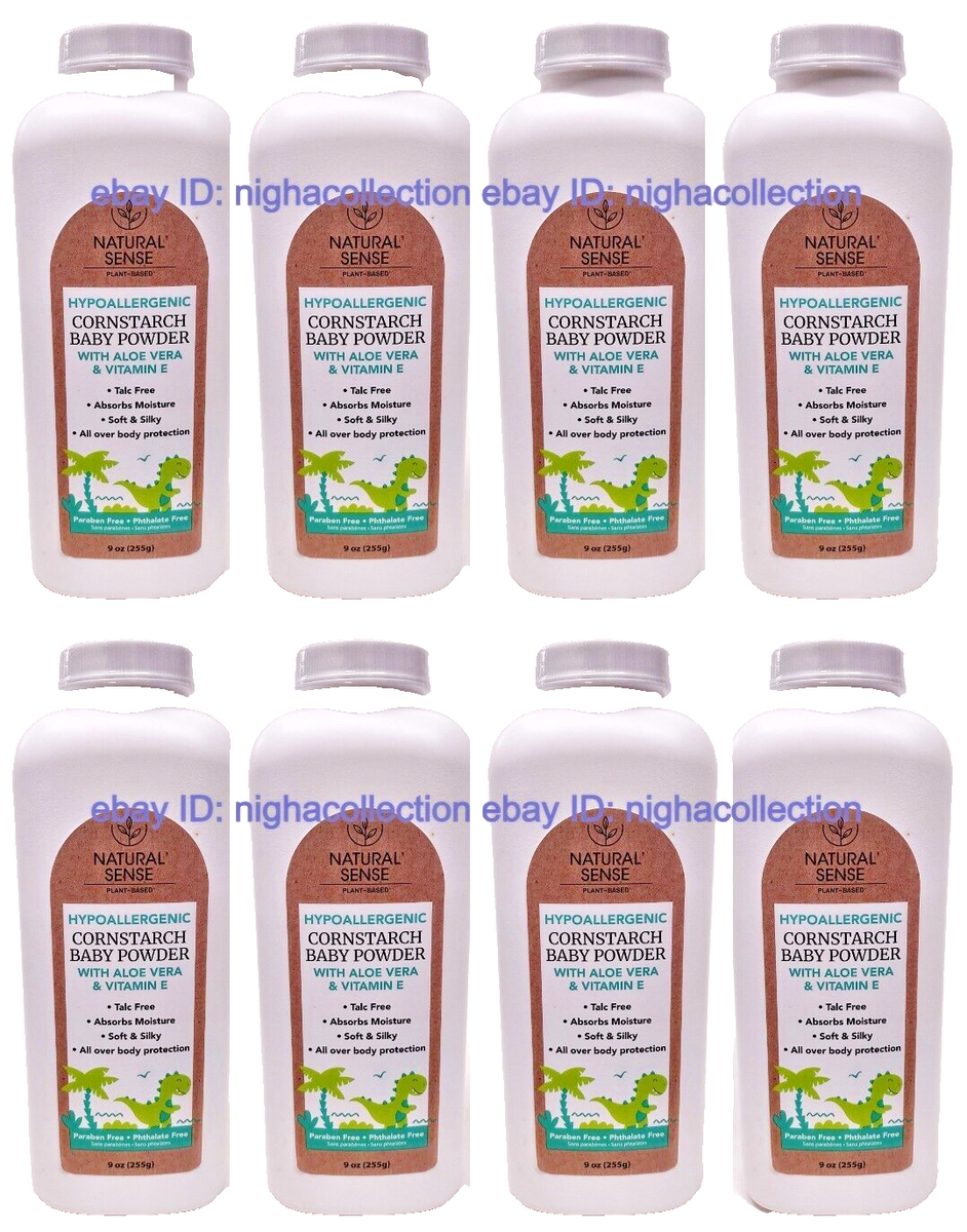 8XHypoallergenic Baby Powder w/ Aloe Vera Vitamin E Prevent