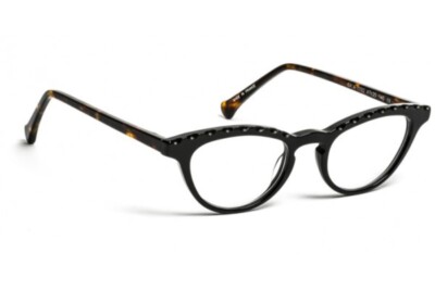  450 Small Black Eyeglasses Designer Volte Face Gala Optical Frame