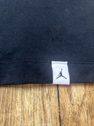 JORDAN Flight Championship Rings SS Black Tee Shirt Mens Large - Picture 2 of 5