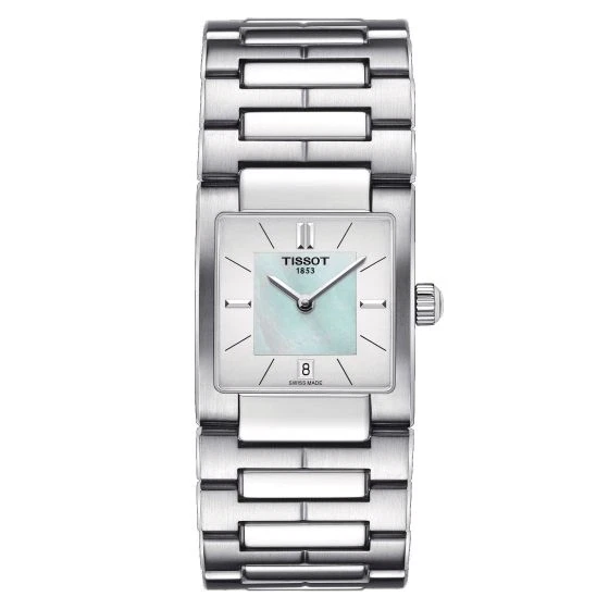 Tissot T0903101111100 T2 T-Two 32mm MOP Dial Stainless Steel Women's Watch NWT