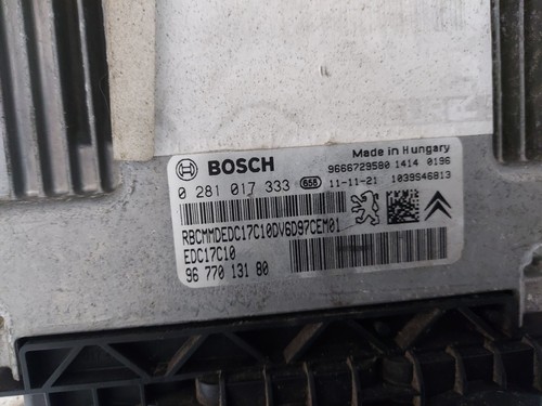 Calculateur Moteur BOSCH - PEUGEOT 207 1.6L HDI 90CH - Référence : 9677013180 - Picture 5 of 5