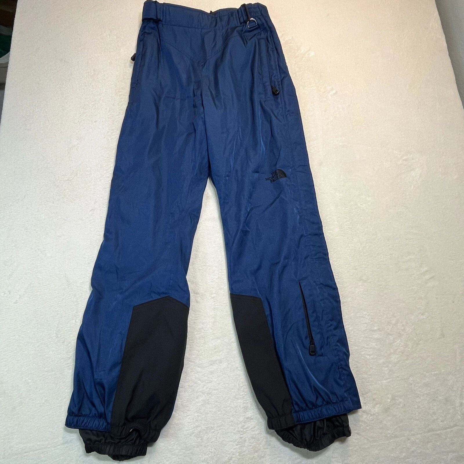 THE NORTH FACE Snow Ski Snowboard Pants Women’s Size 8 Blue Nylon Side Zip FLAW