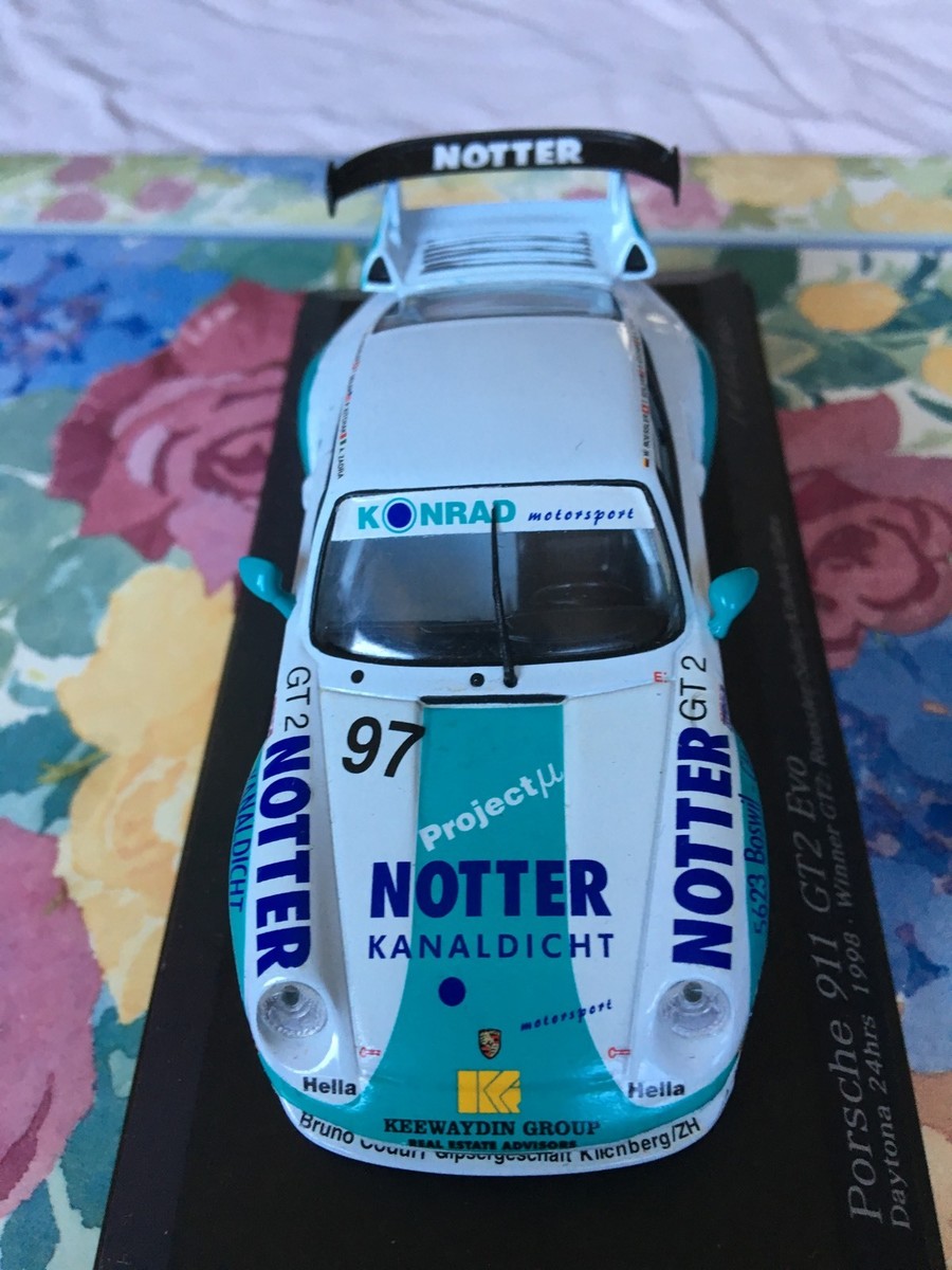 【MINICHAMPS】Porsche 911 GT2 Evo #M58 Minichamps Porsche 911 GT2 Evo, Le Mans 1998. Konrad