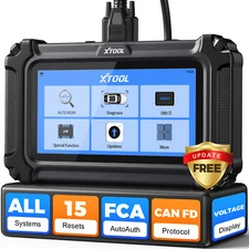 XTOOL D6 OBD2 Full System Diagnostic Tool 15+ Services FCA Autoauth Free Update