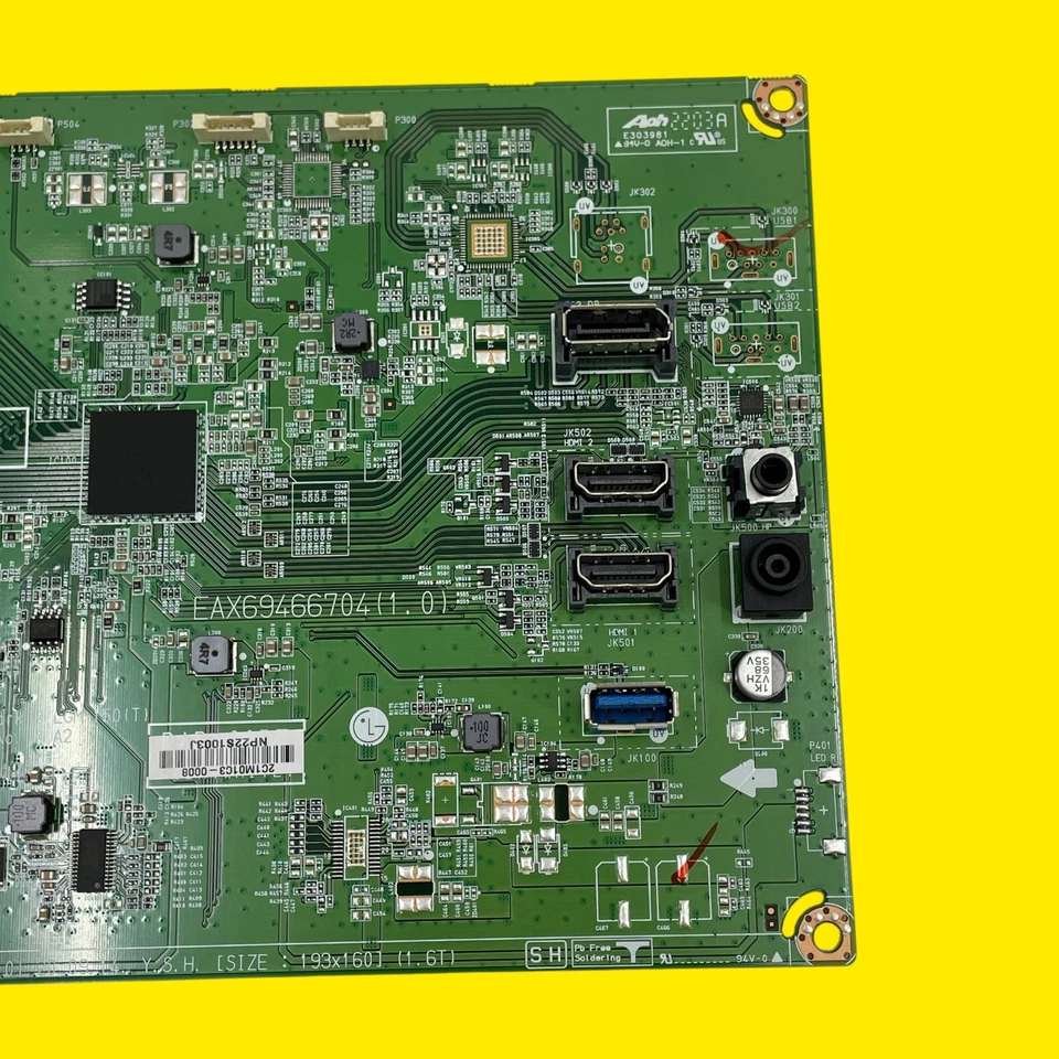 Main Board LG 27GH650 2C1M01C3-0008 NP22S1003J #3044 Z58/16 - Image 2 of 4