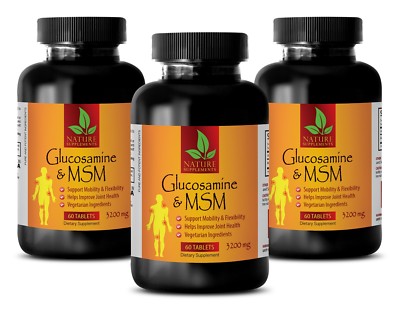 Glucosamine and MSM 180 Tablets, Mobility, Flexibility, Joint Support, Cartilage