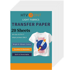  Hiipoo Heat Transfer Paper 8.5x11/in Iron-on Transfer