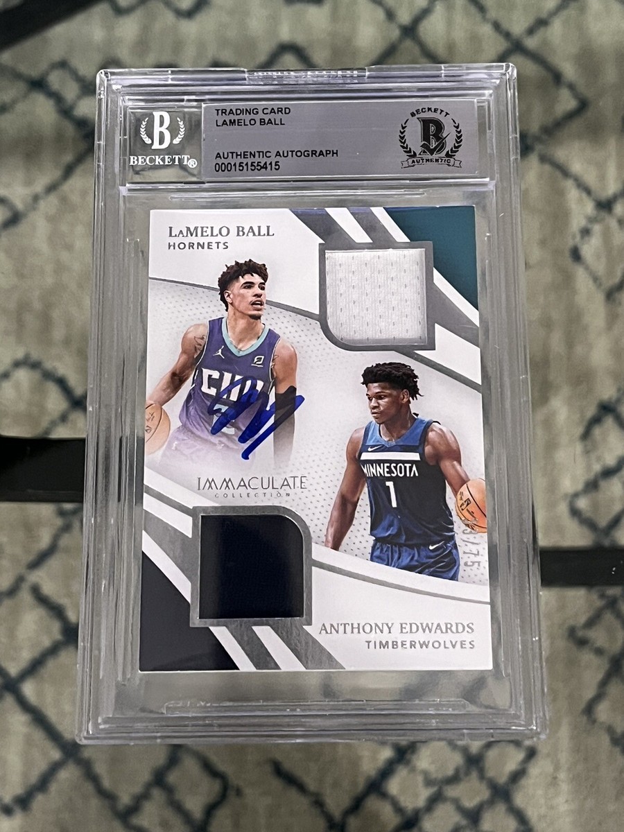 2020-21 Immaculate LaMelo Ball Auto & Ant Edwards Remarkable 2020-21 Immaculate LaMelo Ball Auto & Ant Edwards Remarkable