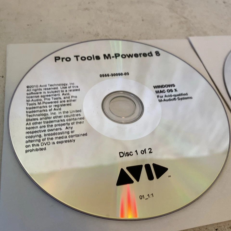 Digidesign Avid Pro Tools M-Powered Audio Recording Software DISCS ONLY - Image 2 of 3