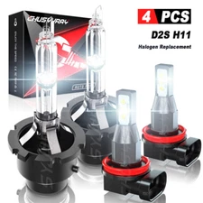 For Acura TL 2007-2008 HID Headlight High/Low Beam led Fog Light Bulbs Kit