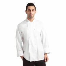 Chef Works Cool Vent Calgary Chefs Jacket in White - Long Sleeves - XL