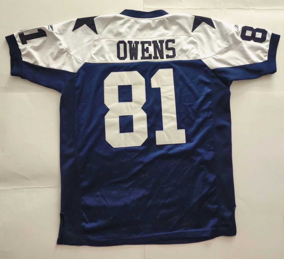 New Reebok NFL Football DALLAS COWBOYS #81 Terrell Owens Embroidered Player Jersey | SidelineSwap