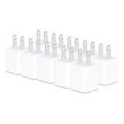 Lot of 10 Genuine OEM Apple A1385 5W USB Power Adapter Cube Charger iPhone iPad