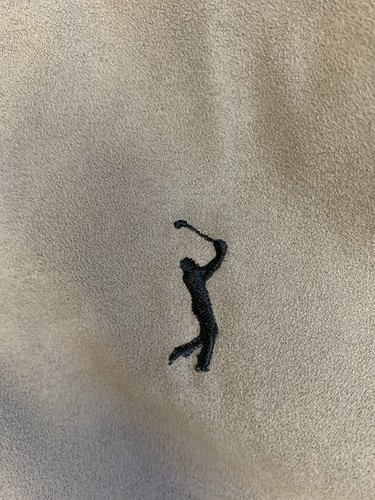 Chaqueta cortavientos PGA Tour Golf para hombre talla XL forrada de gamuza tostado oscuro con cremallera, BONITA - Imagen 3 de 10