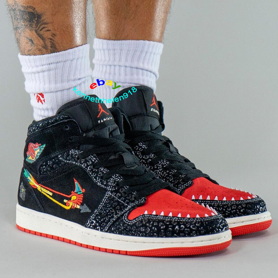 シューズ(男性用) Nike Air Jordan 1 Mid \"Siempre Familia\" Meet the Special-Edition Jordan 1 Mid Siempre Familia | eBay
