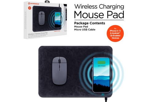 HYPERGEAR WIRELESS QI CHARGING MOUSE PAD BLACK 14594 - 第 3/3 張圖片