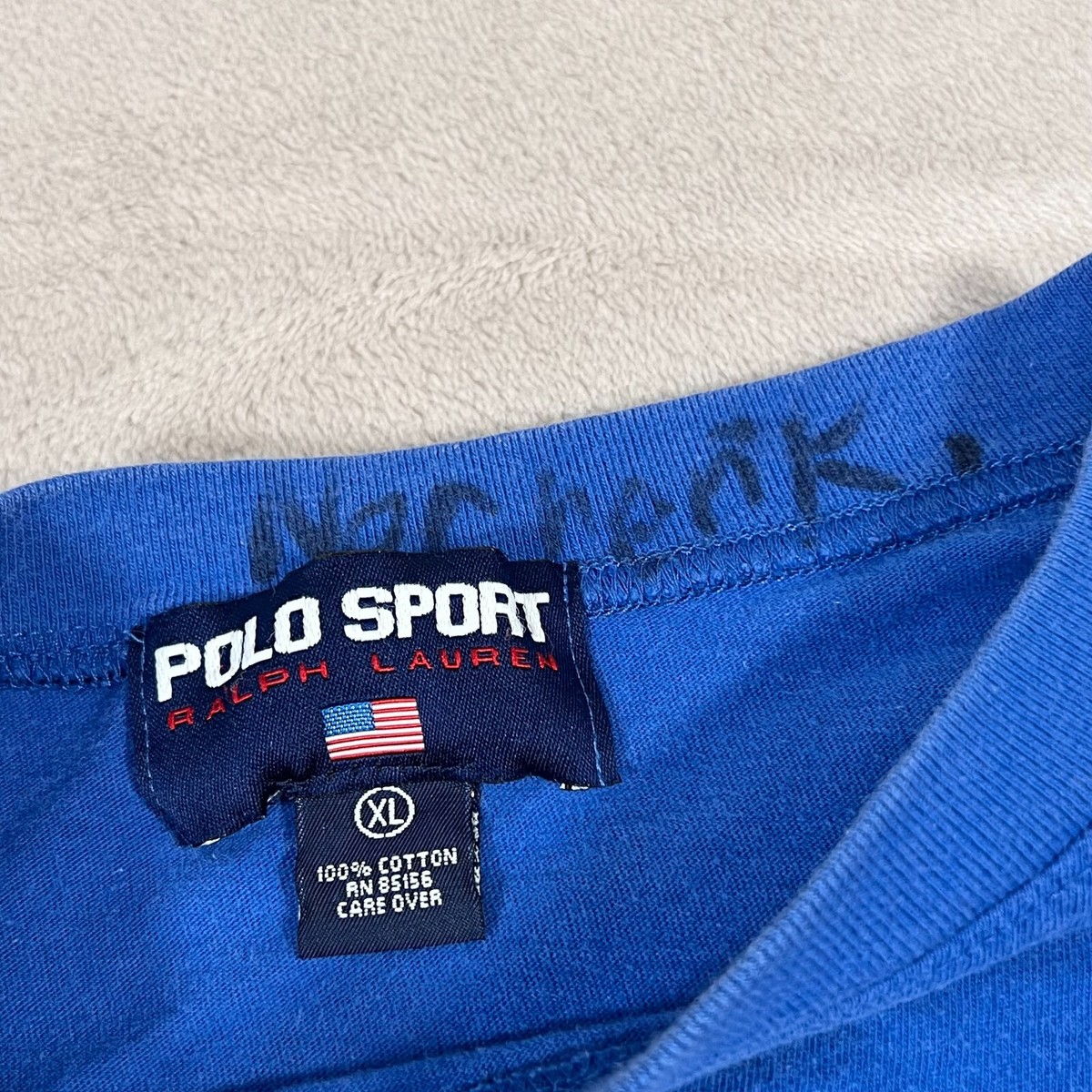 Polo Sport Ralph Lauren Shirt Mens Extra Large Blue Short