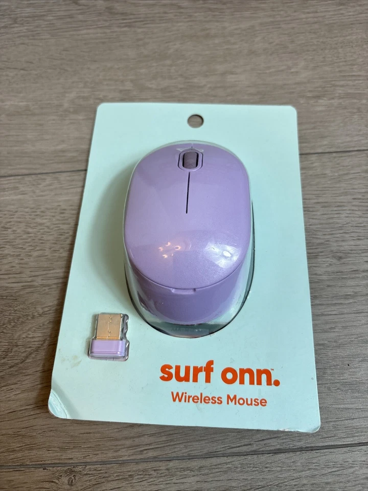 Surf Onn Compact Wireless Keyboard Pink & Wireless Mouse Purple Retro NEW - Image 2 of 4