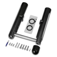 Hollow cut Fork legs For harley TOURING FLT BAGGER street road glide king 14-23