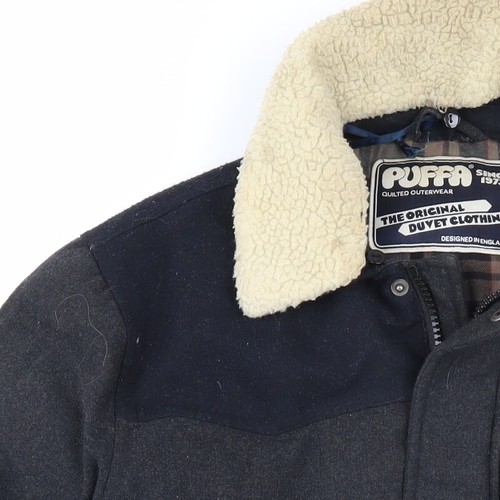 Puffa Men's Black Puffer Jacket, M, Winter Casual - Picture 11 of 12